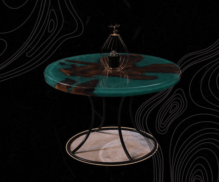 طاولة قهوة إيبوكسي CT0006