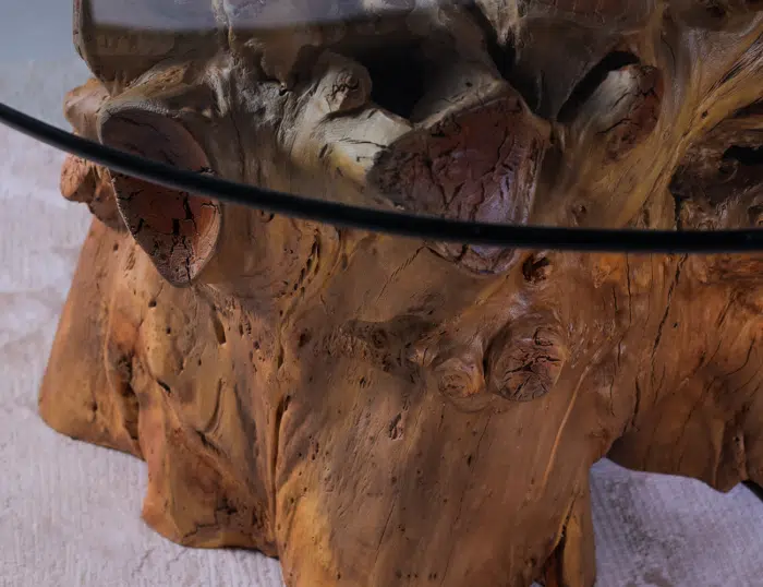 طاولة طعام من جذوع الأشجار DT0009