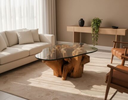 طاولة قهوة جذر شجرة CT0022