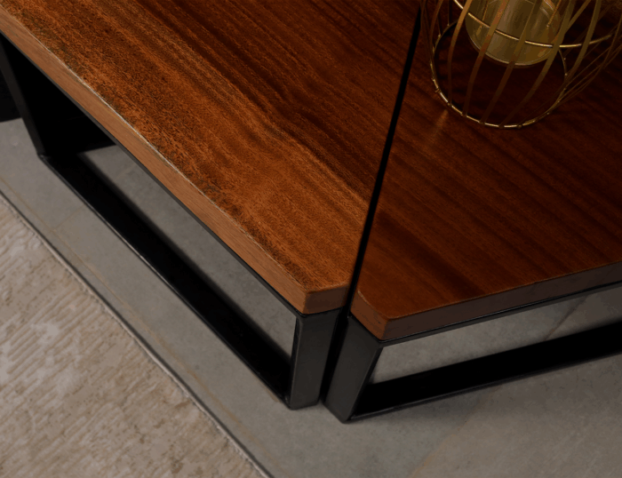 وحدة تلفزيون من الخشب الطبيعي LU0001