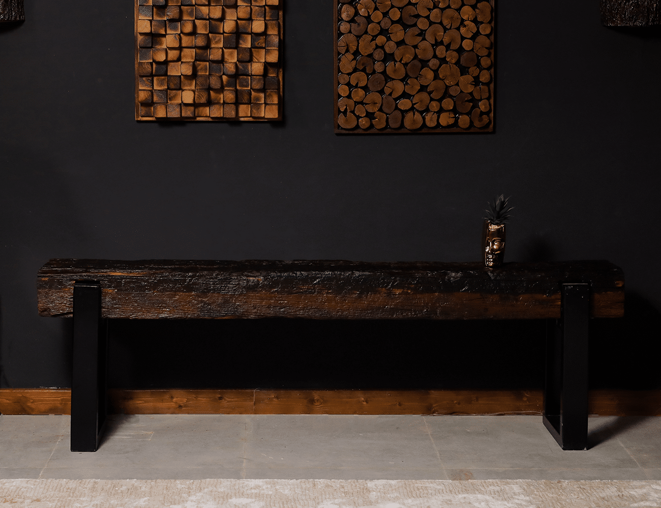 وحدة تلفزيون من الخشب الطبيعي LU0009 وحدة تلفزيون من الخشب الطبيعي LU0009