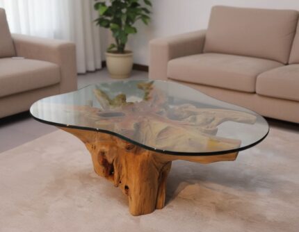 طاولة قهوة من الجذور الطبيعية CT0010
