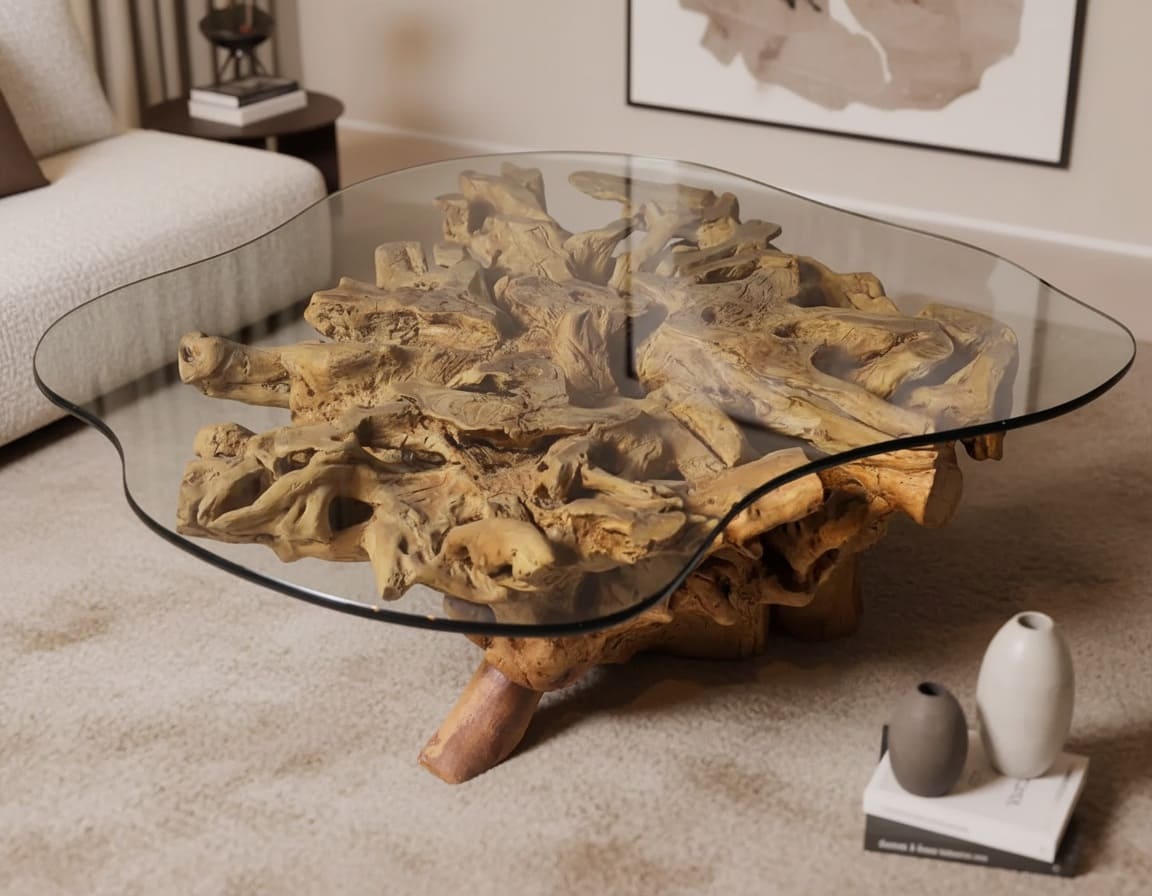 طاولة القهوة من الجذور الطبيعية CT0014