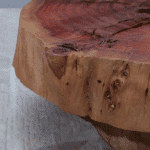 طاولة قهوة من الخشب الطبيعي CT0043