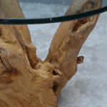 طاولة قهوة جذع شجرة CT0044