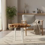 طاولة قهوة من الخشب الطبيعي CT0028