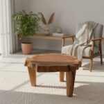 طاولة قهوة جذع خشب طبيعي CT0029