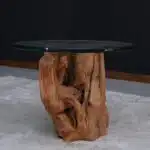 طاولة قهوة جذع خشب طبيعي CT0026