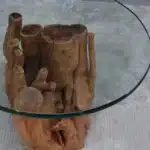 طاولة قهوة جذع خشب طبيعي CT0026