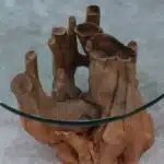 طاولة قهوة جذع خشب طبيعي CT0026