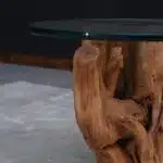 طاولة قهوة جذع خشب طبيعي CT0026