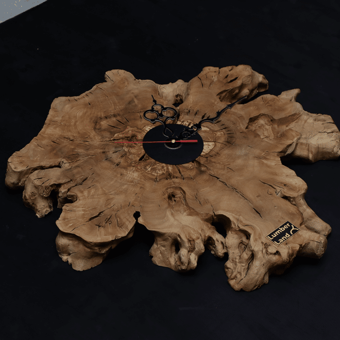 ساعة حائط من الخشب الطبيعي LU0040