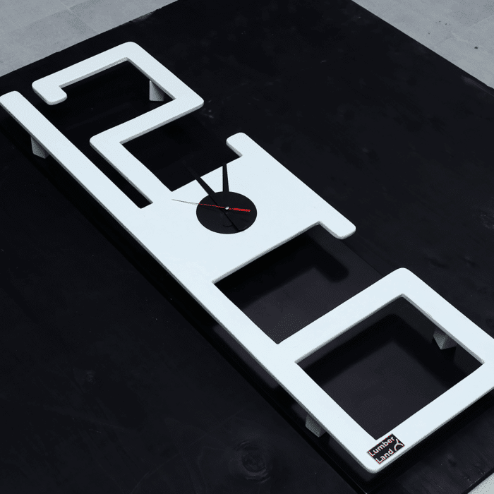 ساعة حائط من الخشب الطبيعي LU0038