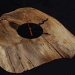 ساعة حائط من الخشب الطبيعي LU0039