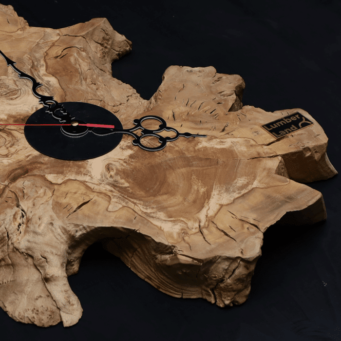 ساعة حائط من الخشب الطبيعي LU0037