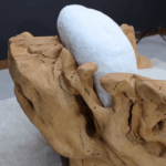 كرسي من الخشب الطبيعي LU0019