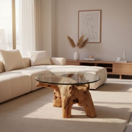 طاولة قهوة جذر شجرة CT0050