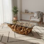 طاولة قهوة جذر شجرة CT0053
