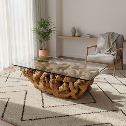 طاولة قهوة جذر شجرة CT0053