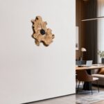 ساعة حائط من الخشب الطبيعي LU0037