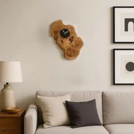 Natural Wood Wall Clock LU0043