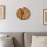 ساعة حائط من الخشب الطبيعي LU0044