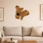 Natural Wood Wall Clock LU0046