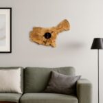 ساعة حائط من الخشب الطبيعي LU0047