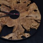 ساعة حائط من الخشب الطبيعي LU0035