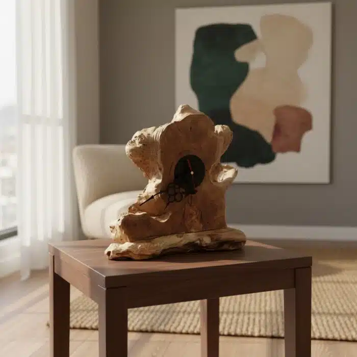 ساعة مكتب من الخشب الطبيعي LU0034 ساعة مكتب من الخشب الطبيعي LU0034 - الصورة 1