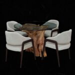 طاولة طعام من جذور الأشجار DT0014