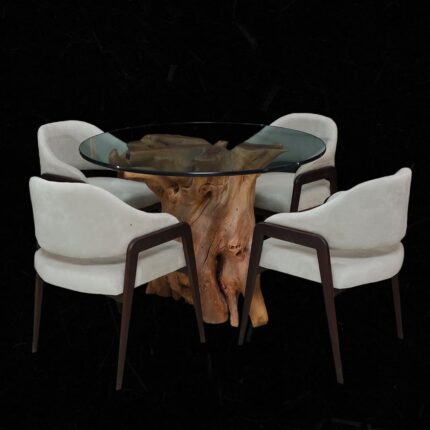 طاولة طعام من جذور الأشجار DT0014