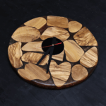 ⁦ساعة حائط من الخشب الطبيعي مع الإيبوكسي LU0056⁩ - الصورة ⁦2⁩