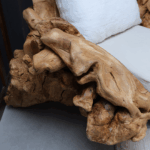 كرسي من الخشب الطبيعي LU0026