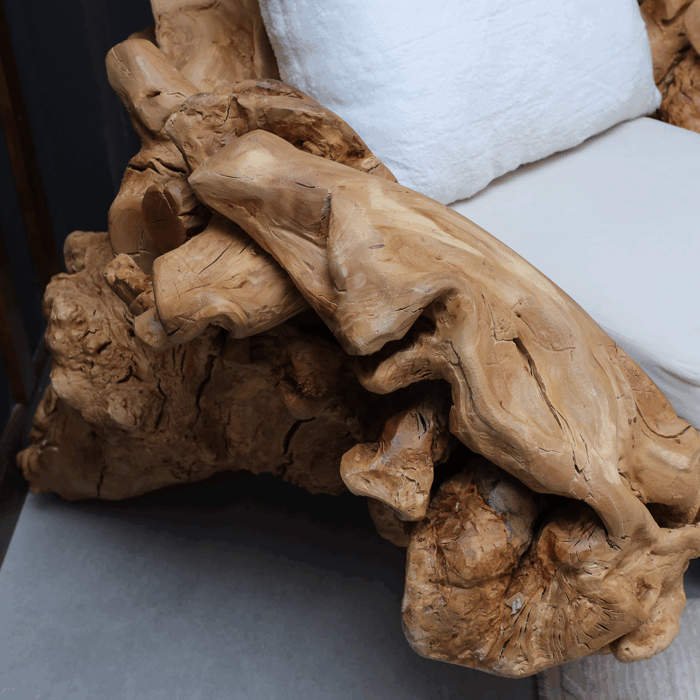 كرسي من الخشب الطبيعي LU0026