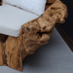 كرسي من الخشب الطبيعي LU0026