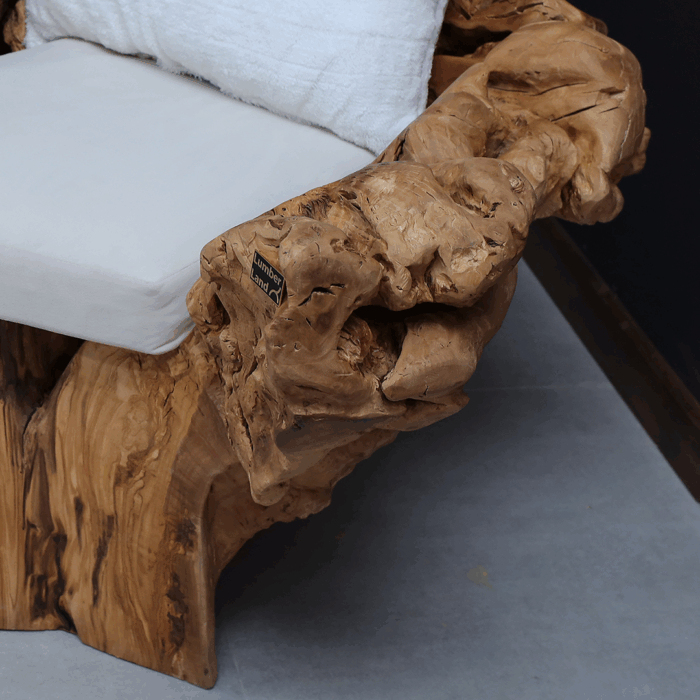 كرسي من الخشب الطبيعي LU0026