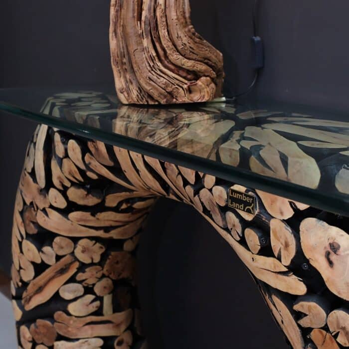 كونسول من الخشب الطبيعي LU0021