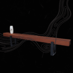 وحدة تلفزيون من الخشب الطبيعي LU0024