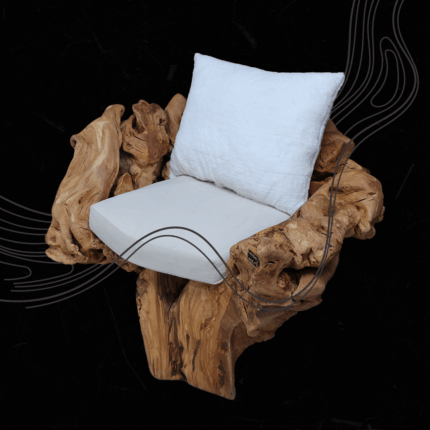 كرسي من الخشب الطبيعي LU0026