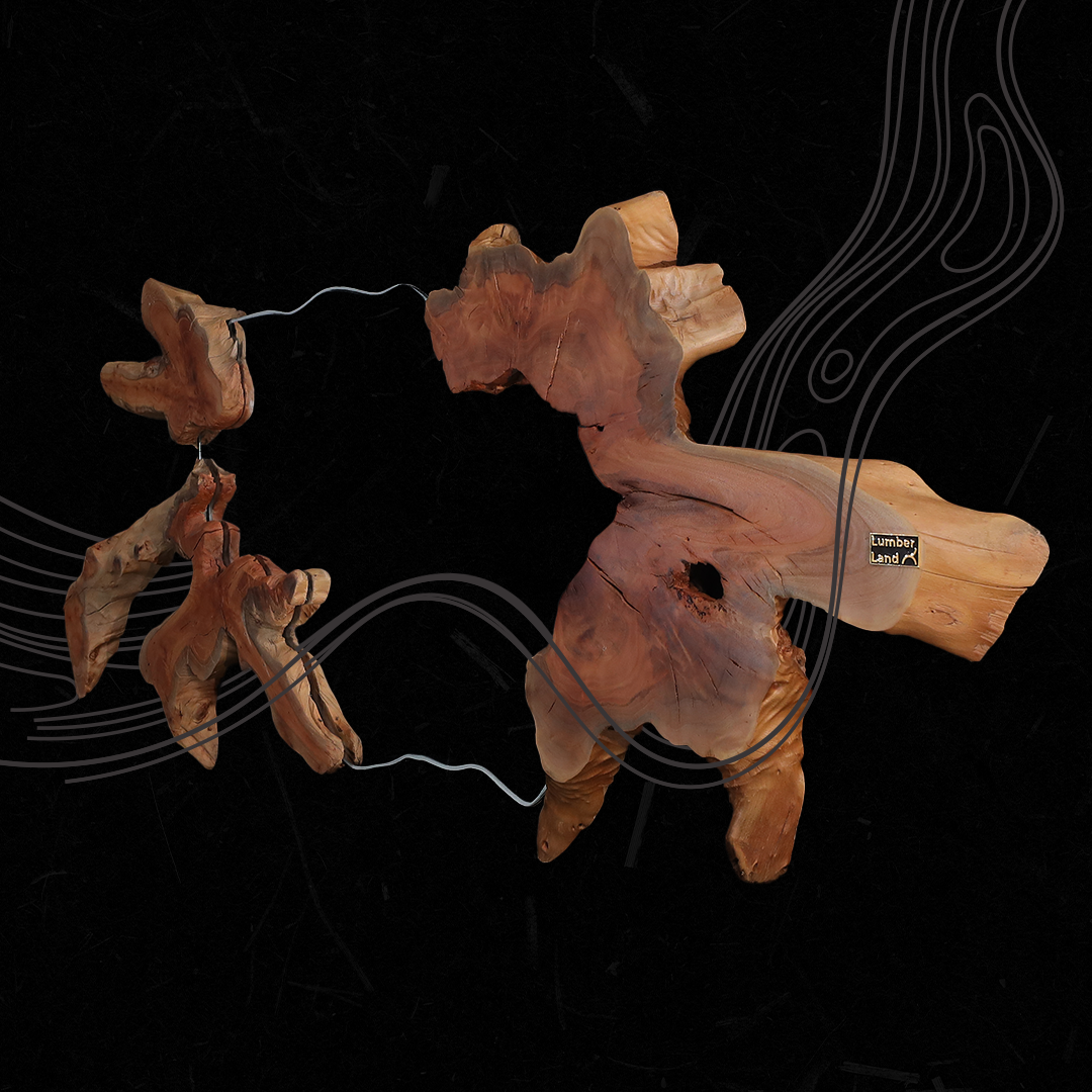 مرآة من الخشب الطبيعي LU0029 مرآة من الخشب الطبيعي LU0029