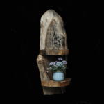 رف من الخشب الطبيعي LU0068