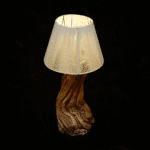 أباجورة من الخشب الطبيعي LU0062