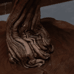 أباجورة من الخشب الطبيعي LU0062