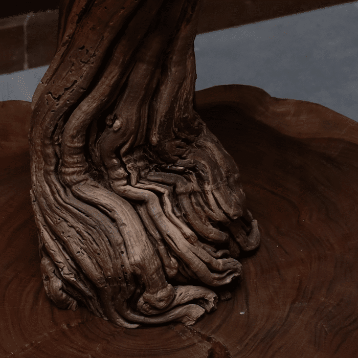 أباجورة من الخشب الطبيعي LU0062