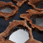 مرآة من الخشب الطبيعي LU0071