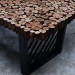 طاولة طعام من الخشب الطبيعي DT0025