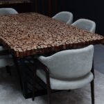 طاولة طعام من الخشب الطبيعي DT0025