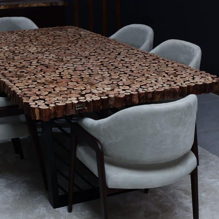 طاولة طعام من الخشب الطبيعي DT0025