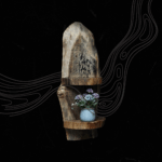 رف من الخشب الطبيعي LU0068